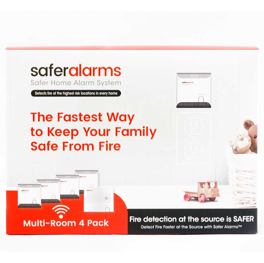 Safer Alarms - Four in 1 Pack